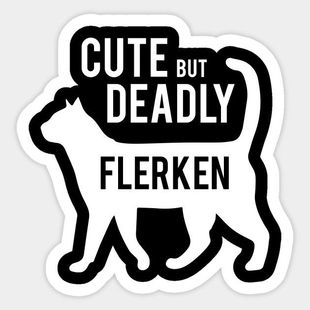 Cute but it's a Flerken Sticker by JJFDesigns